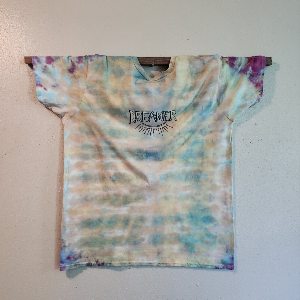 Dreamer Graphuc Tee Lightweight Summer Cotton Tie Dye  XL!